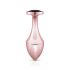 Rosy Gold Butt Plug - anale plug met zwarte steen (rosegoud)