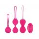 Easytoys LoveBalls - vibrerend kegelbal set - 3 stuks (roze)