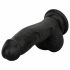 Easytoys - levensechte dildo met ballen - 12 cm (zwart)