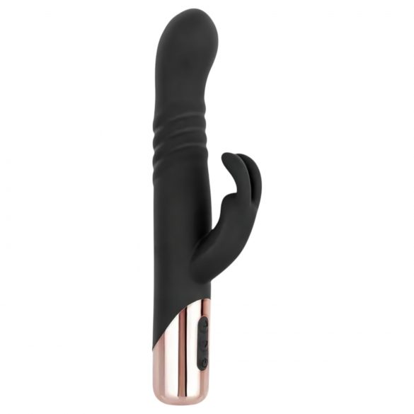 Rosy Gold - stotende clitoris vibrator (zwart)