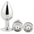 Gleaming Love - anale plug set - zilver (3-delig)