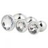 Gleaming Love - anale plug set - zilver (3-delig)