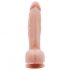 Mr. Dixx 7.6 - zuignap dildo met ballen - huidkleurig (19,5 cm)