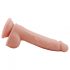 Mr. Dixx 7.6 - zuignap dildo met ballen - huidkleurig (19,5 cm)