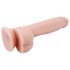 Mr. Dixx 7.6 - zuignap dildo met ballen - huidkleurig (19,5 cm)