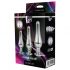 Stralende Liefde - anaal dildo set - zilver (3-delig)