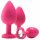 Flirts anale training kit - anale plug set (3 stuks) - roze