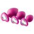 Flirts anale training kit - anale plug set (3 stuks) - roze