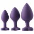 Flirts anale training set - dildoset (3 stuks) - paars