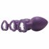 Flirts anale training set - dildoset (3 stuks) - paars