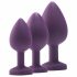 Flirts anale training set - dildoset (3 stuks) - paars