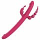 Dreamtoys Anywhere Pleasure Vibrator - oplaadbare, 4-voudige vibrator (roze)