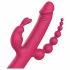 Dreamtoys Anywhere Pleasure Vibrator - oplaadbare, 4-voudige vibrator (roze)