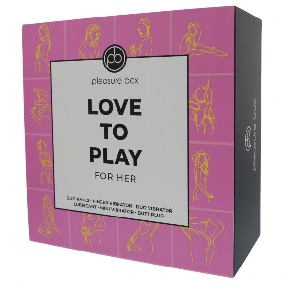 Pleziebox Speel Liefde - vibratorset - 6 stuks (roze-paars)