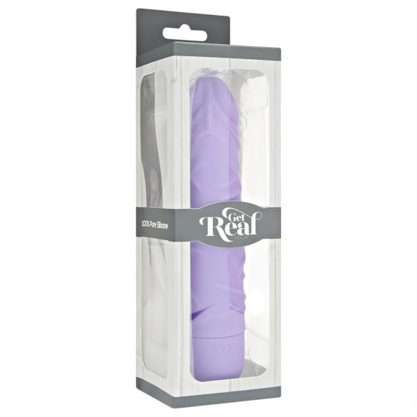 Classic Get Real - levensechte siliconen vibrator (paars)