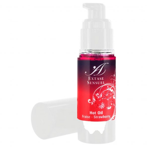 Extase Sensuel - verwarmende massageolie - aardbei (30ml)