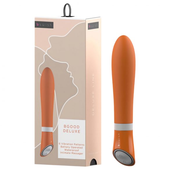 B SWISH Bgood Deluxe - siliconen staafvibrator (oranje)