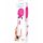 Bodywand Aqua Wand - waterdichte massagevibrator (wit-roze)