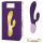 Rianne Essential Xena - oplaadbare vibrator met clitorisstimulator (donkerpaars)