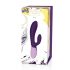 Rianne Essential Xena - oplaadbare vibrator met clitorisstimulator (donkerpaars)