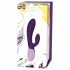 Rianne Essential Xena - oplaadbare vibrator met clitorisstimulator (donkerpaars)