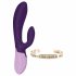 Rianne Essential Xena - oplaadbare vibrator met clitorisstimulator (donkerpaars)