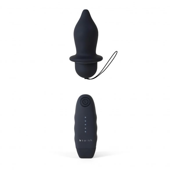 B SWISH Bfilled Klassiek - draadloze anale vibrator (zwart)