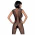 Obsessive N112 - mouwloze net catsuit - zwart (S-L)