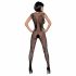 Obsessive N112 - mouwloze net catsuit - zwart (S-L)