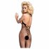 Obsessive N106 - open net catsuit - zwart (S-L)