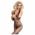 Obsessive N106 - open net catsuit - zwart (S-L)