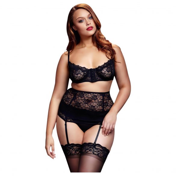 BACI Plus Size - kanten lingerie set - zwart (XL-XXL)