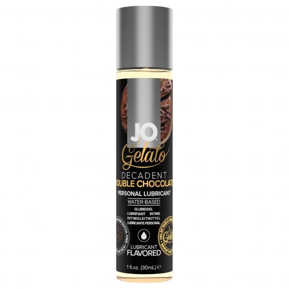 Jo Gelato Dubbele Chocolade eetbare, op waterbasis glijmiddel (30ml)