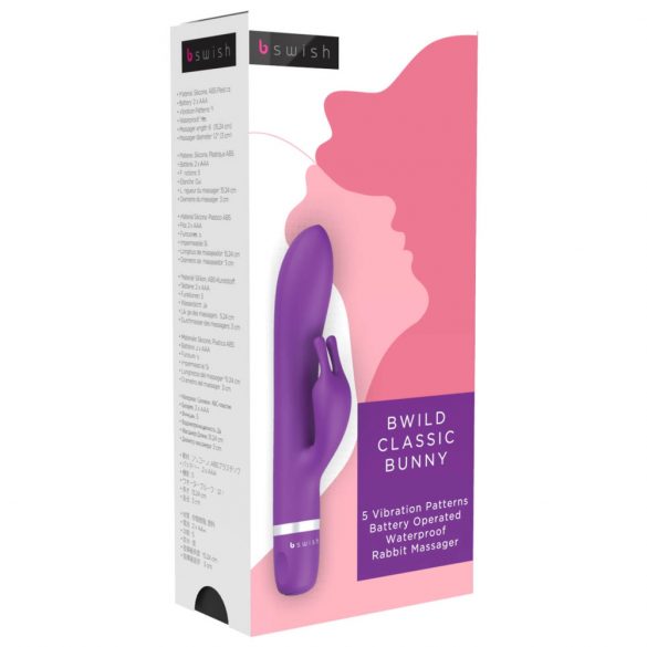 B SWISH Bwild Klassieke Konijn - clitoris vibrator (paars)