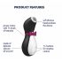 Satisfyer Penguin - oplaadbare, waterdichte clitoris stimulator (zwart-wit)