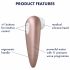 Satisfyer 1 Number One - waterdichte luchtdruk clitoris stimulator (bruin)