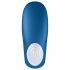 Satisfyer Dubbele Walvis - tweemotorige paren vibrator (blauw)