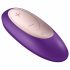 Satisfyer Double Plus Remote - draadloze, oplaadbare duo vibrator (paars)