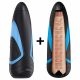 Satisfyer Men One masturbator en Lusty Tongues inzetstuk (blauw-zwart)