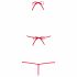 Obsessive Luiza - tulpen kanten body - rood (S/M)