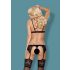 Obsessive 810-SEG-1 - kant kanten lingerie set (zwart)