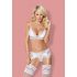 Obsessive 810-SEG-2 - kanten lingerieset (wit)