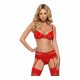 Obsessive Heartina - lingerie set (rood)