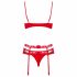 Obsessive Heartina - lingerie set (rood)