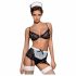 Obsessive Maidme - Kamermeisje outfit set (6-delig) - L/XL