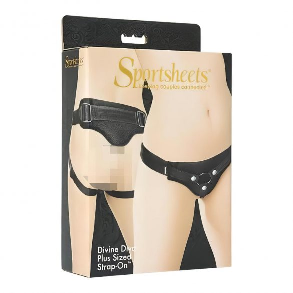 Sportsheets Plus Size - ondergoed voor strap-on producten (zwart)