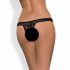 Obsessive Miamor - open string met steentjes (zwart) - L/XL