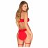 Obsessive Kissmas - Lingerie Set (Red) 