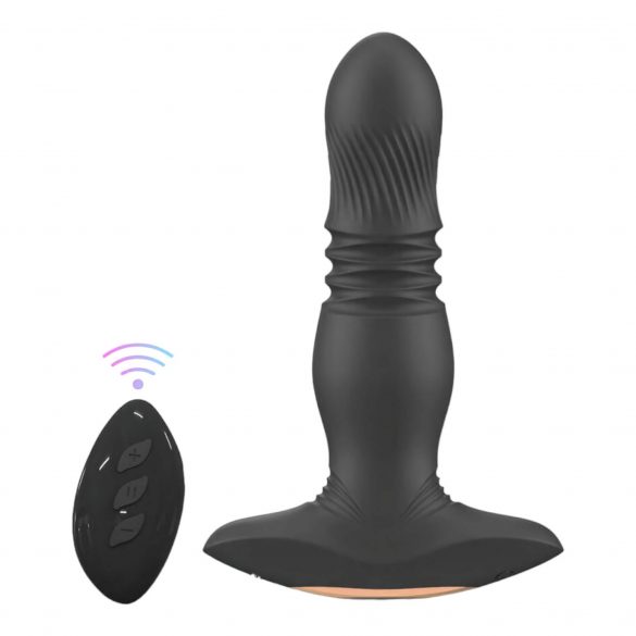 Aixiasia Roy - oplaadbare, draadloze anale vibrator (zwart)