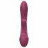 Aixiasia Merry - oplaadbare vibrator met clitorisstimulator (bordeaux)